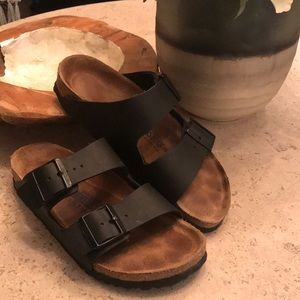 Birkenstock Black Leather size 37